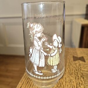 Charming Glass with Nostalgic Illustration